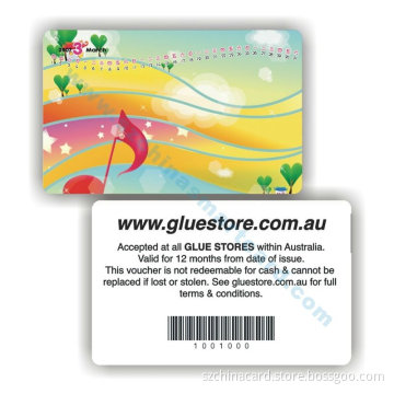 PVC printed gym membership card